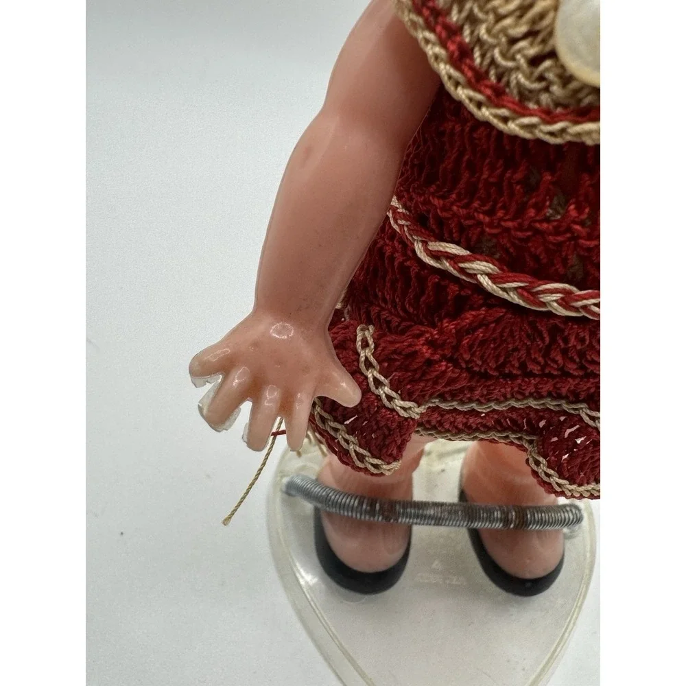 Vintage Knickerbocker Celluloid Cutie Girl Doll
